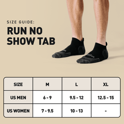 Run No-Show Tab Socks